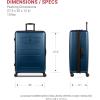 imageSwissGear 8020 Eclipse Hardside Expandable Luggage with Spinner Wheels Powder Blue CarryOn 18InchNavy