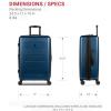 imageSwissGear 8020 Eclipse Hardside Expandable Luggage with Spinner Wheels Powder Blue CarryOn 18InchNavy