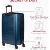 imageSwissGear 8020 Eclipse Hardside Expandable Luggage with Spinner Wheels Powder Blue CarryOn 18InchNavy
