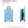 imageSwissGear 8020 Eclipse Hardside Expandable Luggage with Spinner Wheels Powder Blue CarryOn 18InchPowder Blue