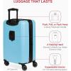 imageSwissGear 8020 Eclipse Hardside Expandable Luggage with Spinner Wheels Powder Blue CarryOn 18InchPowder Blue