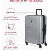 imageSwissGear 8020 Eclipse Hardside Expandable Luggage with Spinner Wheels Powder Blue CarryOn 18InchUltimate Grey