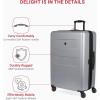 imageSwissGear 8020 Eclipse Hardside Expandable Luggage with Spinner Wheels Powder Blue CarryOn 18InchUltimate Grey