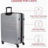 imageSwissGear 8020 Eclipse Hardside Expandable Luggage with Spinner Wheels Powder Blue CarryOn 18InchUltimate Grey