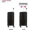 imageSwissGear 8090 Hardside Expandable Luggage with Spinner Wheels Black CheckedLarge 28InchBlack
