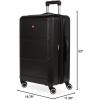 imageSwissGear 8090 Hardside Expandable Luggage with Spinner Wheels Black CheckedLarge 28InchBlack