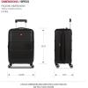 imageSwissGear 8090 Hardside Expandable Luggage with Spinner Wheels Black CheckedLarge 28InchBlack