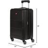 imageSwissGear 8090 Hardside Expandable Luggage with Spinner Wheels Black CheckedLarge 28InchBlack
