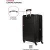 imageSwissGear 8090 Hardside Expandable Luggage with Spinner Wheels Black CheckedLarge 28InchBlack
