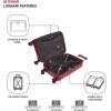 imageSwissGear 8090 Hardside Expandable Luggage with Spinner Wheels Black CheckedLarge 28InchBurgundy