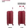 imageSwissGear 8090 Hardside Expandable Luggage with Spinner Wheels Black CheckedLarge 28InchBurgundy
