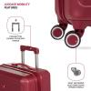 imageSwissGear 8090 Hardside Expandable Luggage with Spinner Wheels Black CheckedLarge 28InchBurgundy