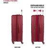 imageSwissGear 8090 Hardside Expandable Luggage with Spinner Wheels Black CheckedLarge 28InchBurgundy