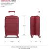 imageSwissGear 8090 Hardside Expandable Luggage with Spinner Wheels Black CheckedLarge 28InchBurgundy