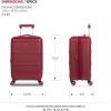 imageSwissGear 8090 Hardside Expandable Luggage with Spinner Wheels Black CheckedLarge 28InchBurgundy