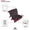 imageSwissGear 8090 Hardside Expandable Luggage with Spinner Wheels Black CheckedLarge 28InchBurgundy