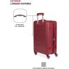 imageSwissGear 8090 Hardside Expandable Luggage with Spinner Wheels Black CheckedLarge 28InchBurgundy