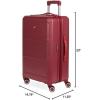 imageSwissGear 8090 Hardside Expandable Luggage with Spinner Wheels Black CheckedLarge 28InchBurgundy