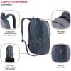 imageSwissGear 8175 Laptop Backpack NavyGrey Heather 18 InchesNavyGrey Heather
