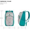 imageSwissGear 8175 Laptop Backpack NavyGrey Heather 18 InchesTealLight Grey Heather