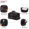 imageSwissGear Apex Duffle Bag for Travel and Gym with BungeeCord SystemBlack Dobby