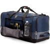 imageSwissGear Apex Duffle Bag for Travel and Gym with BungeeCord SystemBlueGrey