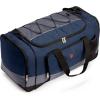 imageSwissGear Apex Duffle Bag for Travel and Gym with BungeeCord SystemBlueGrey