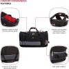 imageSwissGear Apex Duffle Bag for Travel and Gym with BungeeCord SystemGreyBlack