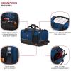 imageSwissGear Apex Duffle Bag for Travel and Gym with BungeeCord SystemNavy Dobby