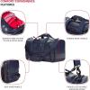 imageSwissGear Apex Duffle Bag for Travel and Gym with BungeeCord SystemNavy Tarpaulin