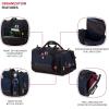 imageSwissGear Apex Duffle Bag for Travel and Gym with BungeeCord SystemNavyBlack