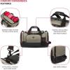 imageSwissGear Apex Duffle Bag for Travel and Gym with BungeeCord SystemPewter Dobby