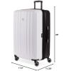 imageSwissGear Duet Hardside Expandable Luggage with Spinner Wheels Light BlueNavy 3Piece Set 192428BlackWhite
