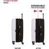 imageSwissGear Duet Hardside Expandable Luggage with Spinner Wheels Light BlueNavy 3Piece Set 192428BlackWhite