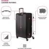imageSwissGear Duet Hardside Expandable Luggage with Spinner Wheels Light BlueNavy 3Piece Set 192428BlackWhite