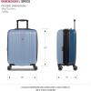 imageSwissGear Duet Hardside Expandable Luggage with Spinner Wheels Light BlueNavy 3Piece Set 192428Light BlueNavy