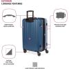imageSwissGear Duet Hardside Expandable Luggage with Spinner Wheels Light BlueNavy 3Piece Set 192428Light BlueNavy