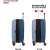 imageSwissGear Duet Hardside Expandable Luggage with Spinner Wheels Light BlueNavy 3Piece Set 192428Light BlueNavy