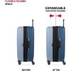 imageSwissGear Duet Hardside Expandable Luggage with Spinner Wheels Light BlueNavy 3Piece Set 192428Light BlueNavy