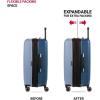 imageSwissGear Duet Hardside Expandable Luggage with Spinner Wheels Light BlueNavy 3Piece Set 192428Light BlueNavy
