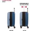 imageSwissGear Duet Hardside Expandable Luggage with Spinner Wheels Light BlueNavy 3Piece Set 192428Light BlueNavy
