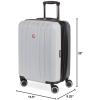 imageSwissGear Duet Hardside Expandable Luggage with Spinner Wheels Light BlueNavy 3Piece Set 192428Light GreyAsh Grey