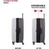 imageSwissGear Duet Hardside Expandable Luggage with Spinner Wheels Light BlueNavy 3Piece Set 192428Light GreyAsh Grey