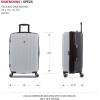 imageSwissGear Duet Hardside Expandable Luggage with Spinner Wheels Light BlueNavy 3Piece Set 192428Light GreyAsh Grey