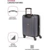 imageSwissGear Duet Hardside Expandable Luggage with Spinner Wheels Light BlueNavy 3Piece Set 192428Light GreyAsh Grey