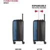 imageSwissGear Duet Hardside Expandable Luggage with Spinner Wheels Light BlueNavy 3Piece Set 192428NavyBlack