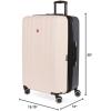 imageSwissGear Duet Hardside Expandable Luggage with Spinner Wheels Light BlueNavy 3Piece Set 192428PinkDark Grey