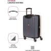 imageSwissGear Duet Hardside Expandable Luggage with Spinner Wheels Light BlueNavy 3Piece Set 192428PinkDark Grey