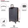 imageSwissGear Duet Hardside Expandable Luggage with Spinner Wheels Light BlueNavy 3Piece Set 192428PinkDark Grey