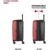 imageSwissGear Duet Hardside Expandable Luggage with Spinner Wheels Light BlueNavy 3Piece Set 192428RedBlack